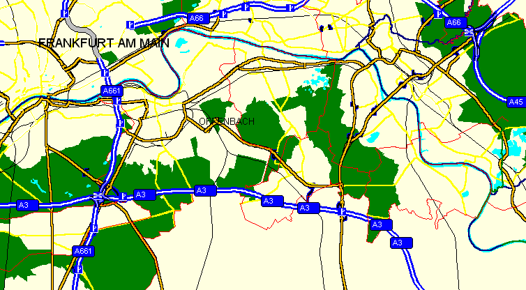 Stadtplan Offenbach